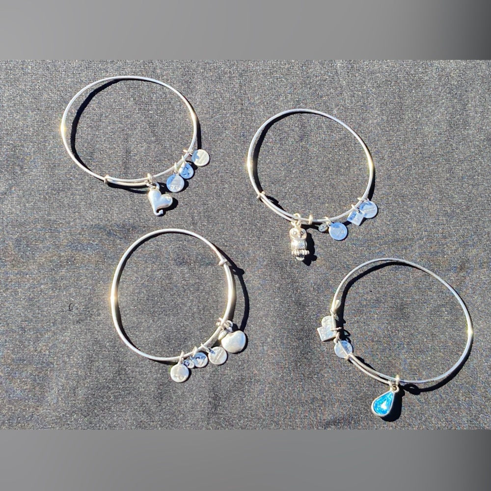 4 ALEX AND ANI BANGLE BRACELETS